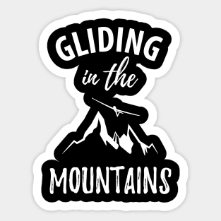 gliding glider pilot Sticker